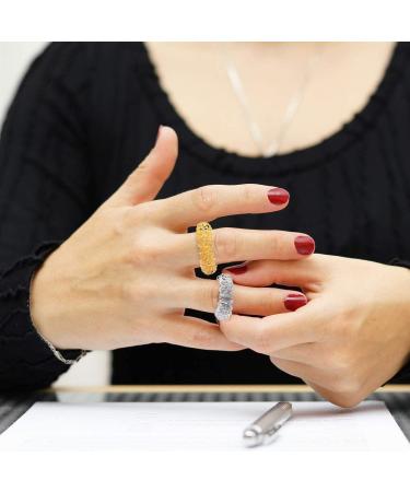 Leikedun 10-Piece Massage Ring Set | Sensory Acupressure Rings for Stress Relief & Wrist Wellness | Portable Relaxation Accessories - Buy Online on GoSupps.com