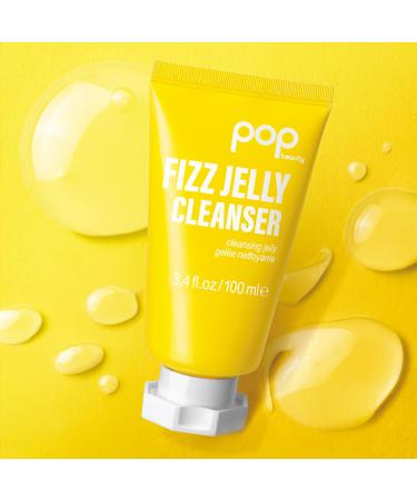 POPBEAUTY Fizz Jelly Cleanser - Textured Face Wash for Cleansing & Brightening | Removes Makeup | 3.4 Fl Oz - Buy Online on GoSupps.com