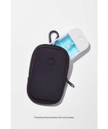 Touchland Touchette Zippered Pouch Attachable Fashion Accessory with Snap Hook for Power Mist and Glow Mist 1FL OZ Black - Buy Online on GoSupps.com