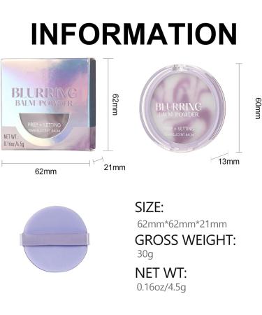 AmourGlint Powder makeup set powder loose powder foundation oil control waterproof and powderfree control for a perfect matte makeup foundation 2 45 g 2 30 g 1er Pack - Buy Online on GoSupps.com