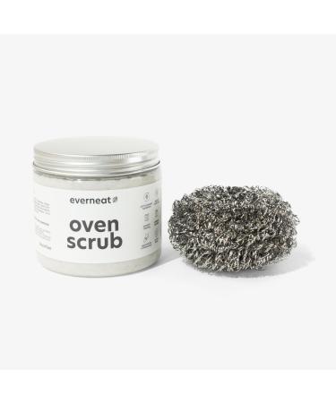 Oven Scrub (16oz): Natural Oven Cleaner and Kitchen Cleaner | Heavy Duty Oven Cleaner & Oven Rack Cleaner Kit | Fume-free & Safe to Clean All Ovens (Unscented) Plastic Jar (Clear)