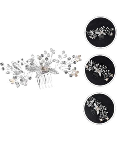 MERRYHAPY Handmade Crystal Tiara Rhinestone Hair Comb Bridesmaid Hair Accessories Bridal Headdress Wedding Hair Comb Prom Hair Accessories Bride Hairpiece Wedding Hair Accessories - Buy Online on GoSupps.com