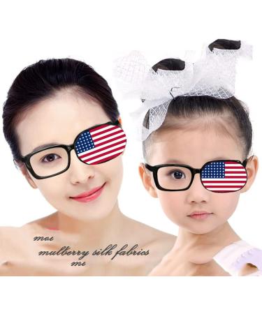 Unique Silk Eye Mask for Amblyopia & Strabismus | Breathable Training Patches for Kids & Adults | American Flag Design - Buy Online on GoSupps.com
