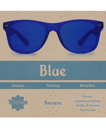 Blue Color Therapy Mood Glasses for Chakra Healing | Purple Canyon - Buy Online on GoSupps.com