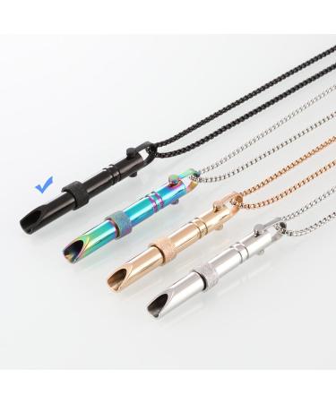Anxiety Relief Breathing Necklace - Stop Smoking, Calm Anxiety, Stainless Steel Meditation Practice for Women - Buy Online on GoSupps.com