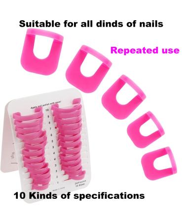 Nail Art Protector Tools Kit | Spill-proof Nail Polish Stencils | 144 French Curve Stickers | Manicure DIY Set (196 pcs) - Buy Online on GoSupps.com
