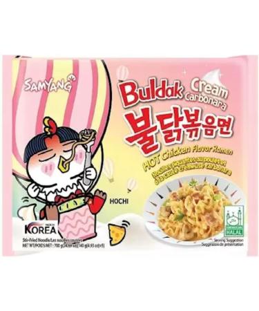 Samyang JAPAN Buldak Hot Chicken Ramen Noodles - Quadruple Cheese Creamy Carbonara Yakisoba (5 Packs) HALAL - Creamy Carbonara Flavour - Buy Online on GoSupps.com