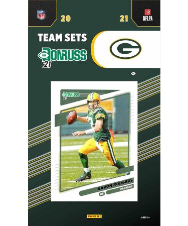 Green Bay Packers 2021 Donruss Factory Sealed Team Set with Aaron Rodgers Brett Favre and 3 Rookies Plus