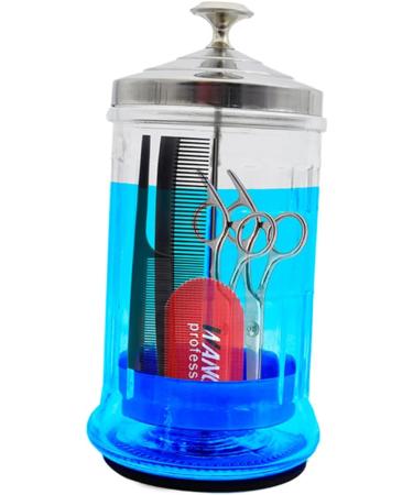 Buy Transparent Barber Tool Scissors Bottle | Hair Salon Essential 10.5x10.5cm - International Shipping - Buy Online on GoSupps.com