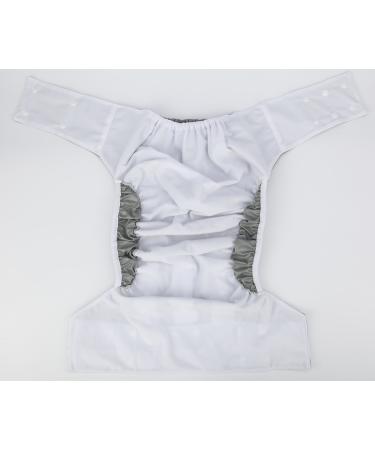 Sigzagor Teen Adult Cloth Diaper Nappy Reusable Washable for Disability - Floral Gray Chevron - Buy Online on GoSupps.com