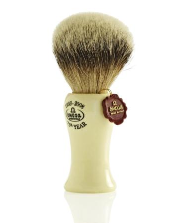 Omega 6619 100% Silvertip Badger Shaving Brush - Premium Quality Shaving Brush for International Shipping - Buy Online on GoSupps.com