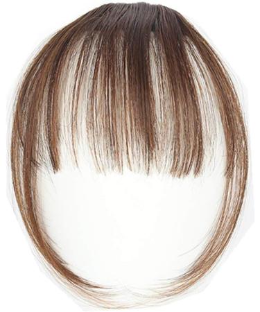 Natural Synthetic Hair Flat Bangs/Fringe Mini Hair Bangs Fashion one Clip-in Hair Extension(Light Brown) - Buy Online on GoSupps.com