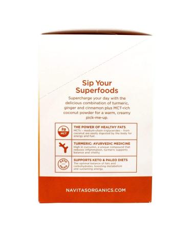 Navitas Organics Turmeric Latte Superfood Mix - 10 Packets (0.31 oz each) for Healthy Wellness - Buy Online on GoSupps.com