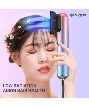 NGP 3 in 1 Electric Hair Styler Brush & Blow Dryer - 1200W Multifunctional Hot Air Brush for Curly & Straight Hair - Purple - Buy Online on GoSupps.com