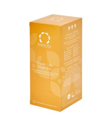 Buy Solaris Tea Organic Ginger Zest - 40 Sewn Silk Tea Bags Premium Ginger Blend 80g | International Shipping Available - Buy Online on GoSupps.com