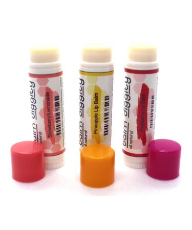 It's The Balm Diggity All-Natural Lip Balm 3-pk containing Strawberry Lemonade Pineapple and Raspberry Lip Balms 0.15 ounces per tube - Buy Online on GoSupps.com