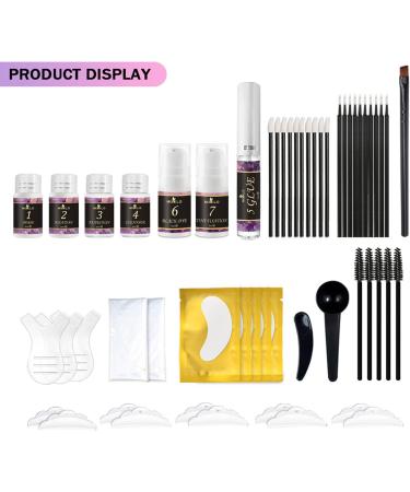Joyeee 2 In1 Eyelash and Brow Lamination Kit Professional Eyelash Eyebrow Lift Kit Lash Lift and Tint Kit Semi-Permanent Curling Perming Wave Suitable For Home Salon Use - Buy Online on GoSupps.com