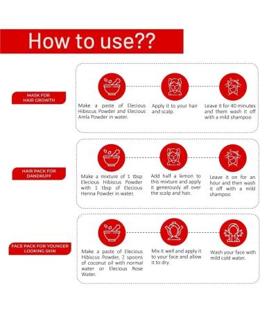  QURA QURA Hibiscus Powder for Hair Growth (200g) and Face Pack - Buy Online on GoSupps.com