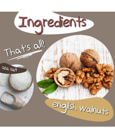 Crazy Go Nuts Walnut Butter - Plain w/ Sea Salt | Healthy Snacks for Keto, Vegan, Low Carb Diets | Gluten-Free Superfood with Omega 3 Fatty Acids | 9.25 oz (1-Pack) - Buy Online on GoSupps.com
