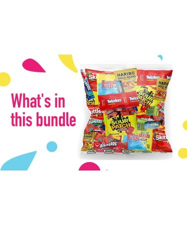 Halloween Bulk Assorted Fruit Candy Variety Pack - 32 Oz Fun Pack with Starburst, Skittles, Swedish Fish, and more by Variety Fun - Buy Online on GoSupps.com