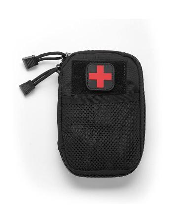 Tactical Medical kit molle Accessory kit Camping First Aid Kits Medicine Storage Bag Portable Package Emergency Medical Kit Survival Medicine Pills Pocket Container Perfect Black