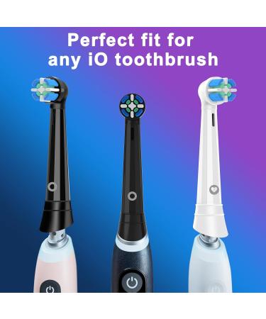 Buy Toothbrush Heads Compatible with Oral-B iO - 10 Pack Replacement Heads for IO Series 10/6/7/9/5/4 - Black Brush Heads - Buy Online on GoSupps.com