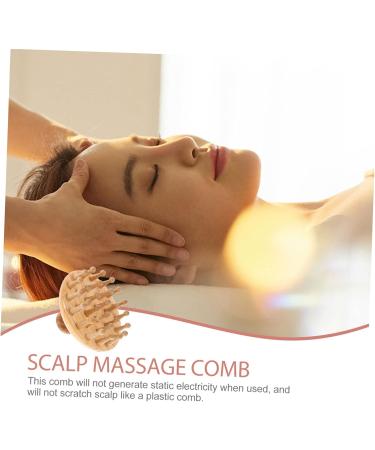 Beavorty 3-In-1 Beech Wood Broad Tooth Massage Comb & Sandalwood Scalp Massager - Perfect for Hair Care & Relaxation - Buy Online on GoSupps.com