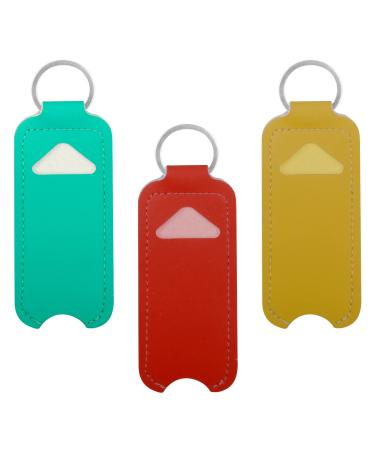 YEEPSYS Chapstick Holder for Lipstick Keychain Lip Balm Holder Women Travel Makeup Accessories (3 Pack)