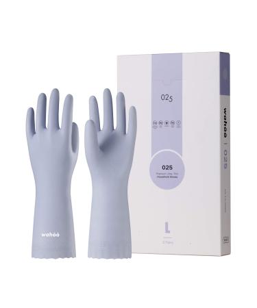 Lanon Wahoo 3 pairs reusable household gloves unnecessary skin -friendly gloves for kitchen work household cleaning and dishwashing Icelandic blue size S s island