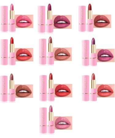 Waterproof Matte Lip Gloss for Women Long Lasting Smudge-Proof Matte Lipstick Makeup Pigments Cup Matte Lipstick Moisturizing Brown Pigments - Buy Online on GoSupps.com