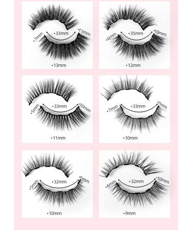 Panysilioer Magnetic Eyelashes with Eyeliner Kit 10 Pairs Reusable Magnetic Eyelashes 3D Magnetic False Eyelashes(B) - Buy Online on GoSupps.com