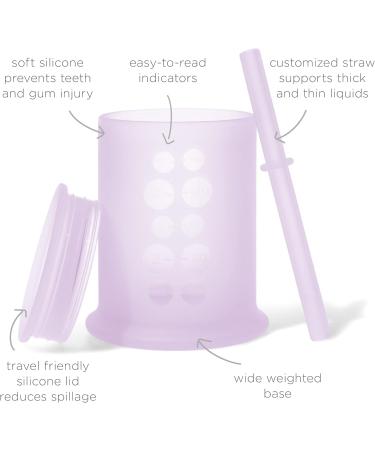 Olababy Silicone Training Cup with Straw Lid (Lilac) + Baby Nail Trimmer Bundle - Buy Online on GoSupps.com