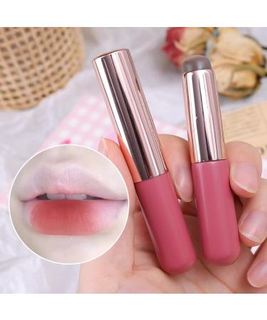 Silicone Lip Makeup Brush Angled Rounded Concealer Tool Portable Round Head Like Fingertips Soft Lipstick Brushes Makeup Tools (Color : 01 with brush cover) - Buy Online on GoSupps.com