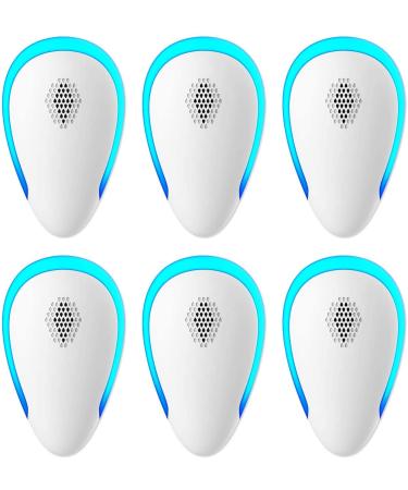 Ultrasonic Pest Repeller, 6 Pack Pest Repellent Ultrasonic Plug in, Insect Repellent Indoor Electronic Bug Repellent Plug in for Mosquitos, Ants, Roaches, Bug, Mouse