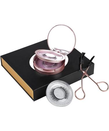 Magnetic Eyelashes without Eyeliner Reusable 2 Pairs False Lashes Natural Look 3D Effect Fake Eyelash Set with Applicator Natural False Eye Lashes - Buy Online on GoSupps.com