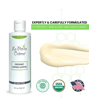 La Petite French Premium Wiping Lotion - Organic Flushable Skin Cleanser & Moisturizer (8 oz) - Eco-Friendly Alternative to Wet Wipes for a Better Bathroom Experience - Buy Online on GoSupps.com