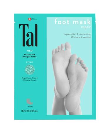 Tal med foot mask Repair in 20 minutes to regenerate and well -kept feet - instantly with the first application - exclusive formula for dry feet - Buy Online on GoSupps.com