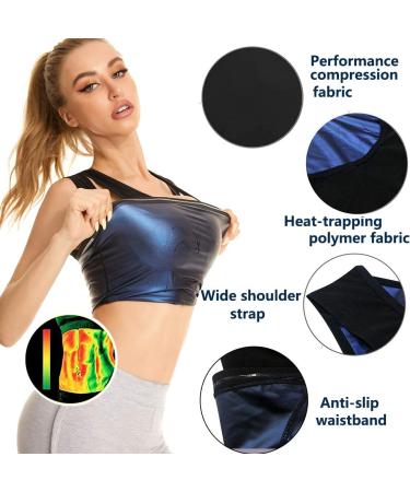 Fitever Women's Sauna Suit Sweat Vest | Waist Trainer & Body Shaper for Weight Loss | Black L/XL - Buy Online on GoSupps.com