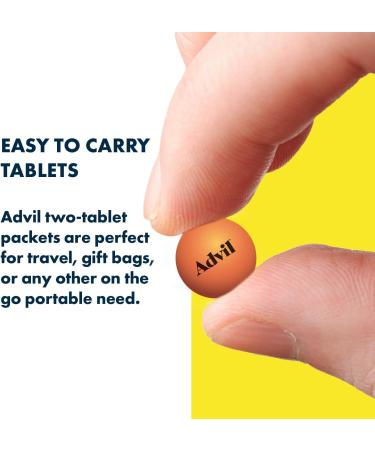 Advil 50 Tablets in 2-Pack Pouch - Fast Pain Relief - Buy Online on GoSupps.com