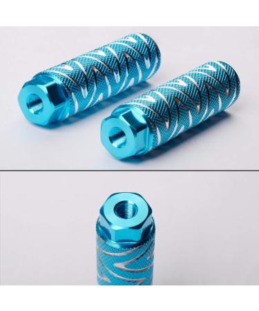 Amotor Aluminum Alloy Bike Pegs BMX Pedals - 3/8 inch Axle (2 Pcs) - Azure - Buy Online on GoSupps.com