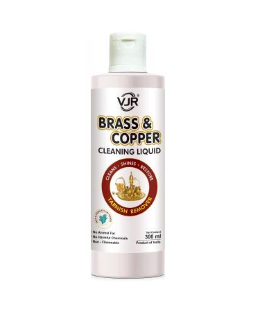 Brass and Copper Metal Cleaning Gel Liquid 300 ml - Natural Safe Grade Formula To Remove Heavy Tarnish From Brass And Copper Metals 300 ml