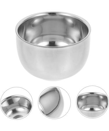 Solustre 3-Pack Silver Metal Shaving Bowl & Soap for Men | Premium Razor Cup Shaving Equipment - 7.2x7.2x5cm - Buy Online on GoSupps.com