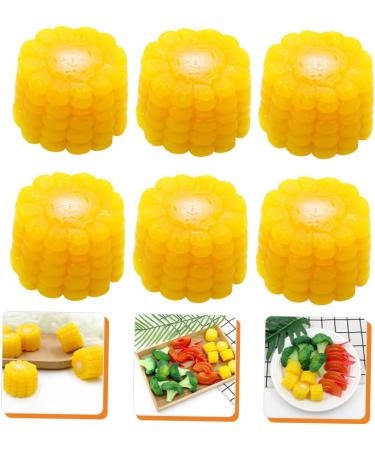 Zerodeko 24 Pcs Simulated Vegetables Faux Slices Fake Vegetable Ornaments Plastic Simulation Vegetable Fake Lettuce Photo Prop Artificial Vegetable Display Props Fake Props Corn Model Pvc Yellowx4pcs 3.8x3.8cmx4pcs - Buy Online on GoSupps.com