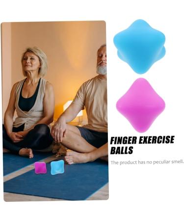 Clispeed 2-Piece Hexagonal Massage Balls - Hand Massager & Meditation Tool for Stress Relief | Blue Sixkant Governing Balls - Buy Online on GoSupps.com