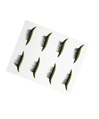 SKISUNO 4 Pairs False Eyelashes Eye Makeup Sticker Eyeliner Pencil Stickers Waterproof Eyeliner Tape Sticker 4x1.5cm As Shown