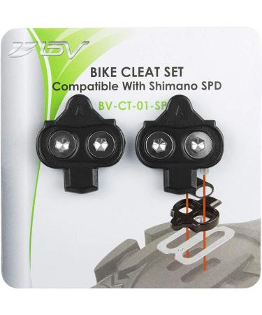 BV Bike Cleats Compatible with Shimano SPD SH51 - Indoor Cycling & Mountain Bike Cleat Set - 1 Pair - Buy Online on GoSupps.com