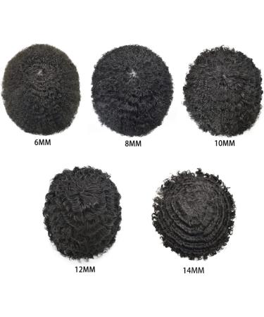 SINGA HAIR Afro Toupee for Black Men Curly Weave Brazilian Hair System All Pu Injection Hair Unit for Black Men (1B# Natural Black 6MM Afro) - Buy Online on GoSupps.com