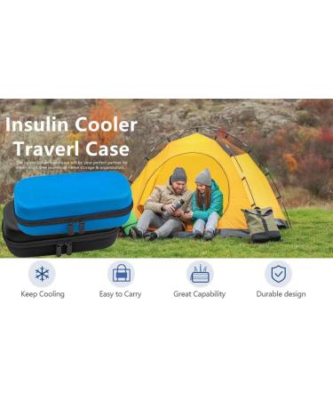 4YOUEASIER Insulin Cooler Travel Case Diabetic Insulated Organizer Portable Cooling Bag for Insulin Pen and Medication Diabetic Supplies with 3 TSA Approved Ice Pack (Black) - Buy Online on GoSupps.com