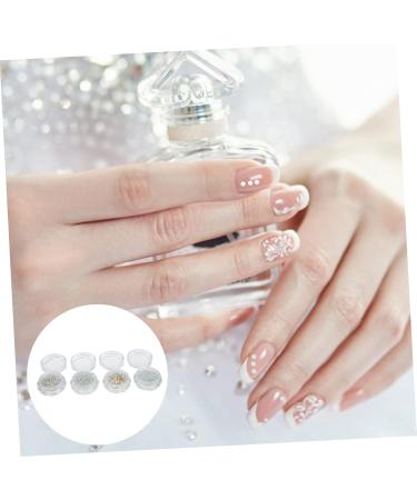 Beavorty 12 Boxes Nail Rhinestone Floral Decorations Half Pearl Bead Round Shiny Pearls Nail Charms Nail Decorations for Nail Art Hair Decor Rhinestone for Nails Resin Materials Nonporous - Buy Online on GoSupps.com