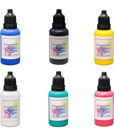  LearnLyrics Body Paint Kit Washable Makeup Set with 6 Shades Colorful Cosplay Palette Non-Toxic Pigmented Cream Water-Activated Cosmetic | Party Face Paint Kit - Buy Online on GoSupps.com